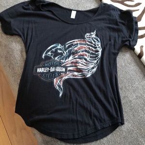 Flowy Harley Davidson shirt